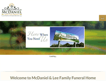 Tablet Screenshot of mcdanielfh.com